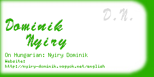 dominik nyiry business card